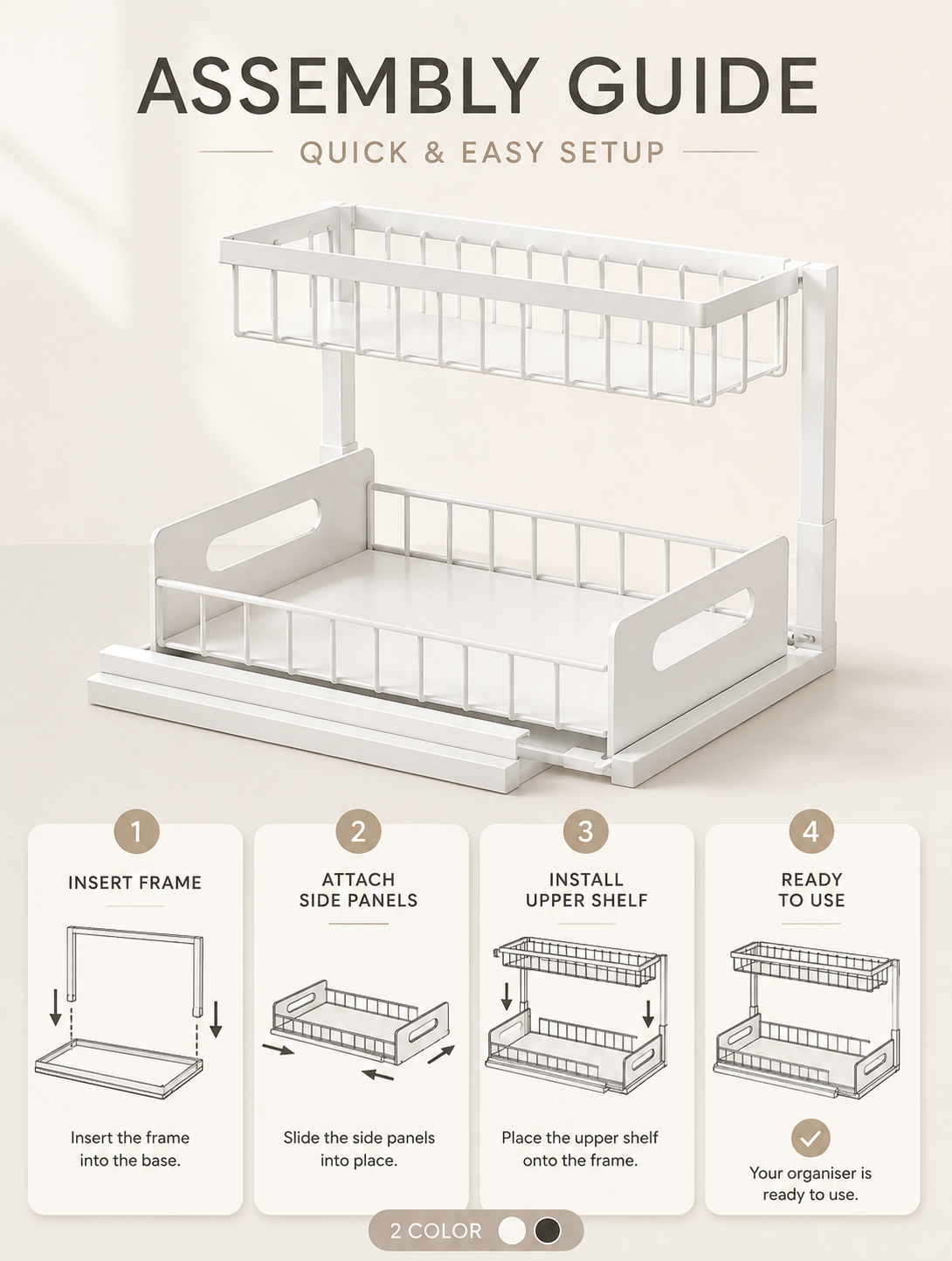 2-Tier Pull-Out Organiser