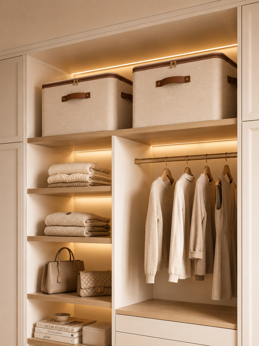 Premium Foldable Wardrobe Storage Box with Lid