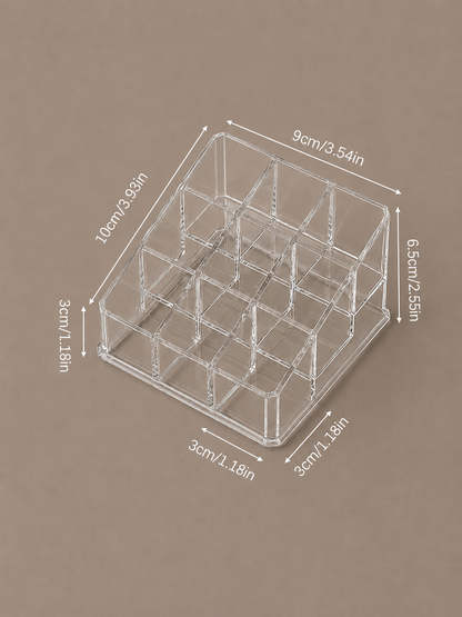 Clear Luxe Acrylic Lipstick Organiser
