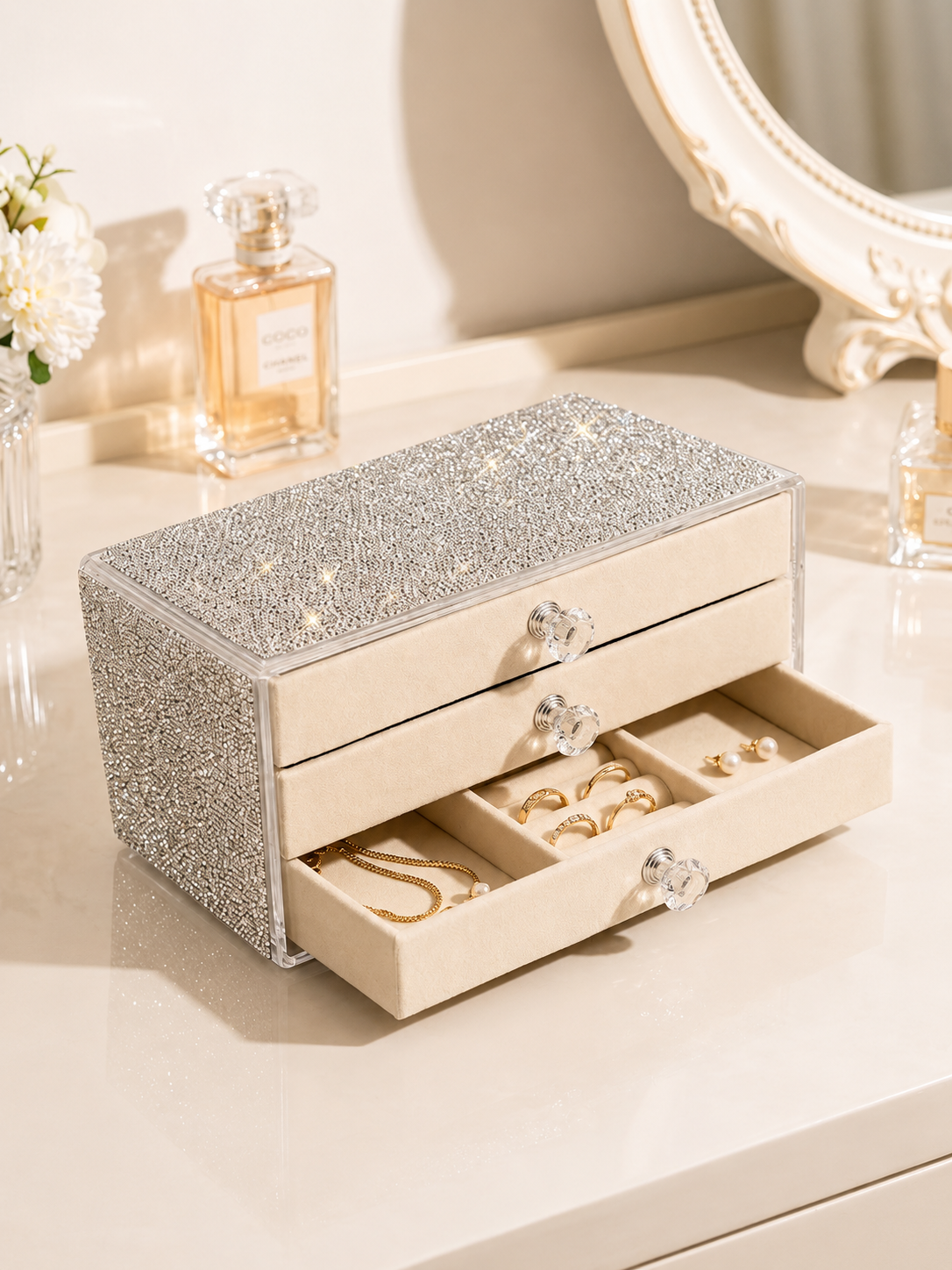 Diamanté Jewellery Organiser