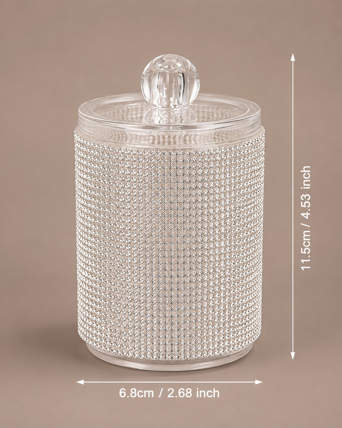 Diamanté Vanity Storage Jar