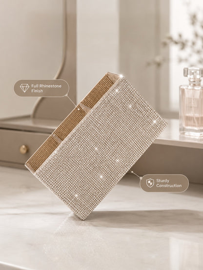 Luxe Rhinestone 3-Compartment Vanity Organiser