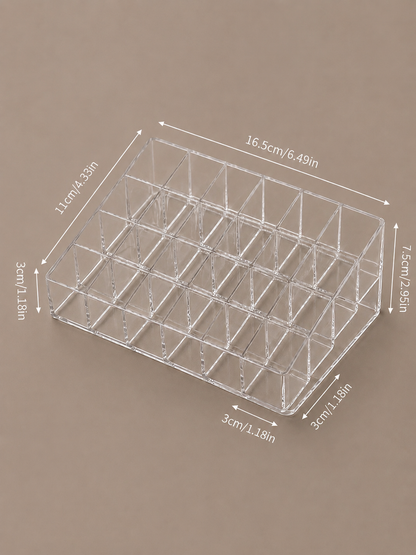 Clear Luxe Acrylic Lipstick Organiser